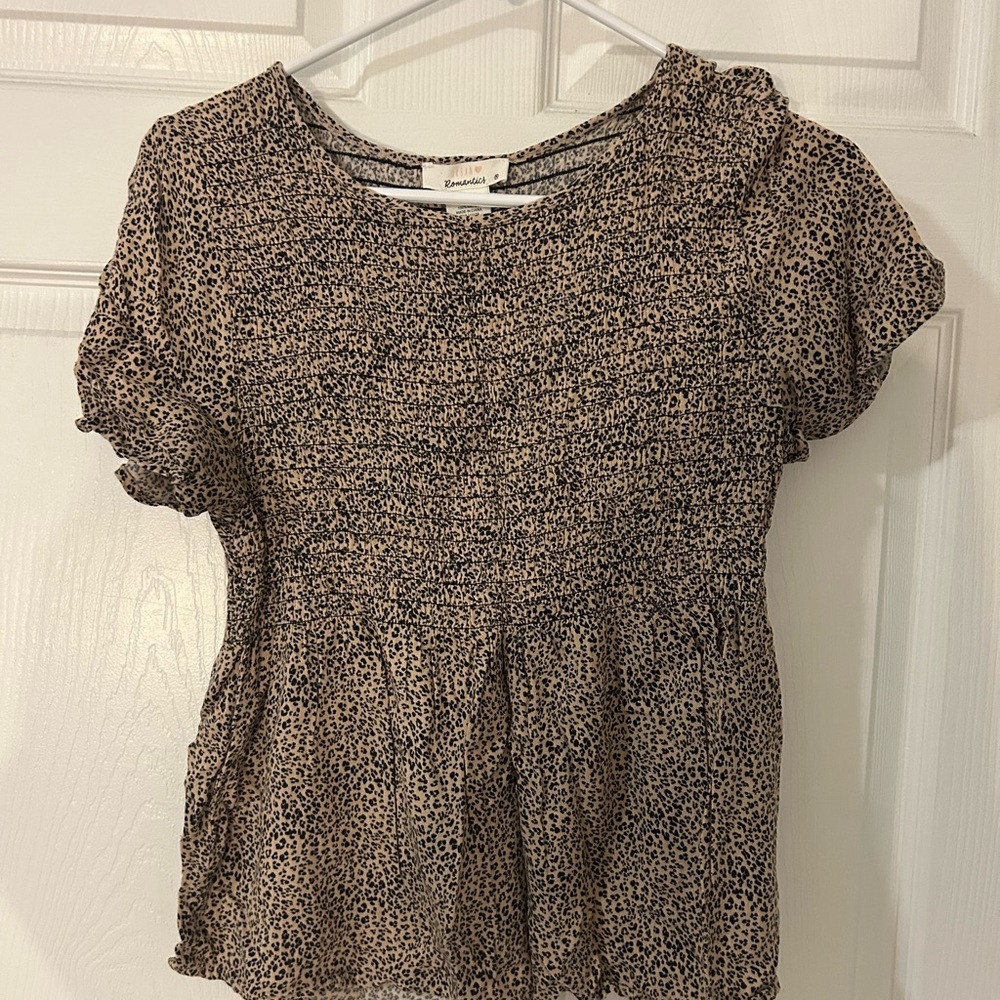 URBAN Romantics Leopard Print Blouse